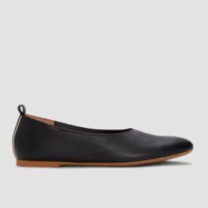$135 NEW Everlane The Italian Leather Day Glove Ballet Flats Black